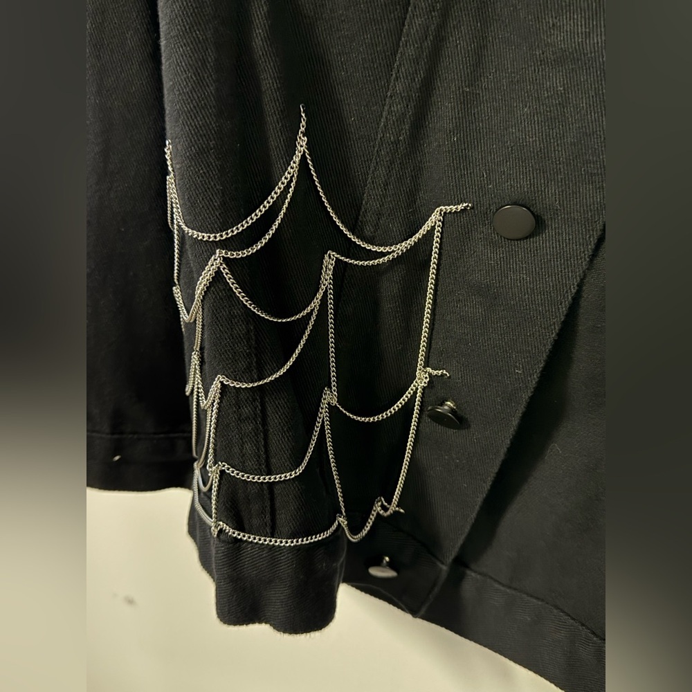 Lively Ghosts Ghost Town Jeans Jacket NWOT - Picture 9 of 10